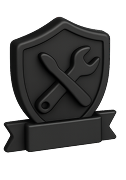 Shield ribbon icon