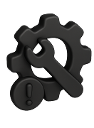 Cog with wrench icon