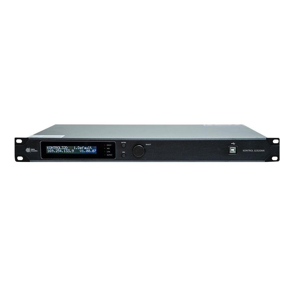 KONTROL 3232DAN audio processor with Dante
